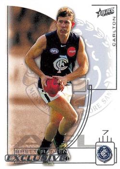2002 Select AFL Exclusive #60 Brett Ratten Front
